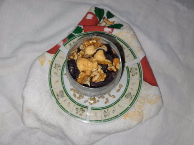 Overnight chocolate oats - Almonds and Olivez