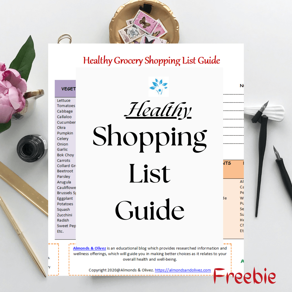 Healthy Shopping List Guide - almondsandolivez.com