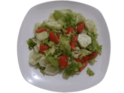 Easy lettuce salad recipe - Almonds and Olivez