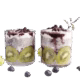 Cups of chia seeds puddings - chia seeds and Oxalates - Almonds and Olivez