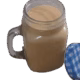 Glass of Jamaican Carrot Punch - Almonds and Olivez - Copyright