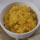A Plat of Jamaican Curry Rice Recipe - Almonds and Olivez - Copyright